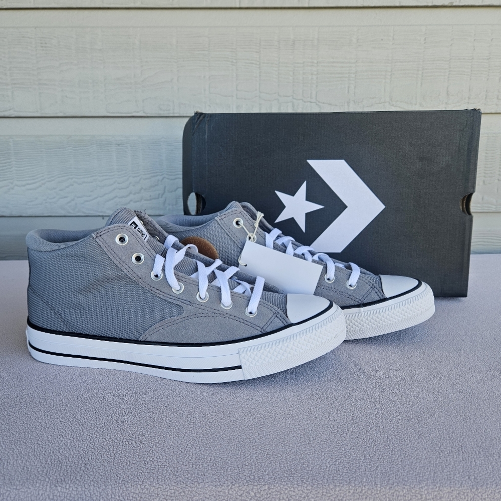 Converse CTAS Malden Street Mid Sneaker Men SZ 11 Classic Grey Honey White